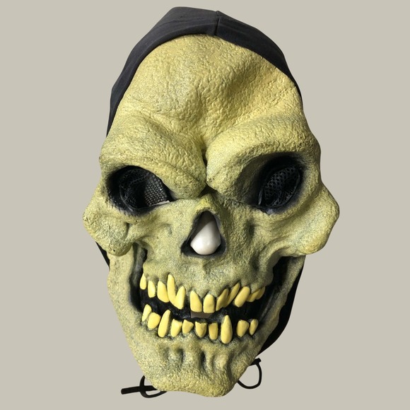 Paper Magic Group Other - Vintage 90s Paper Magic Group Skull Mask Halloween Adult OS Hooded Grim Reaper
